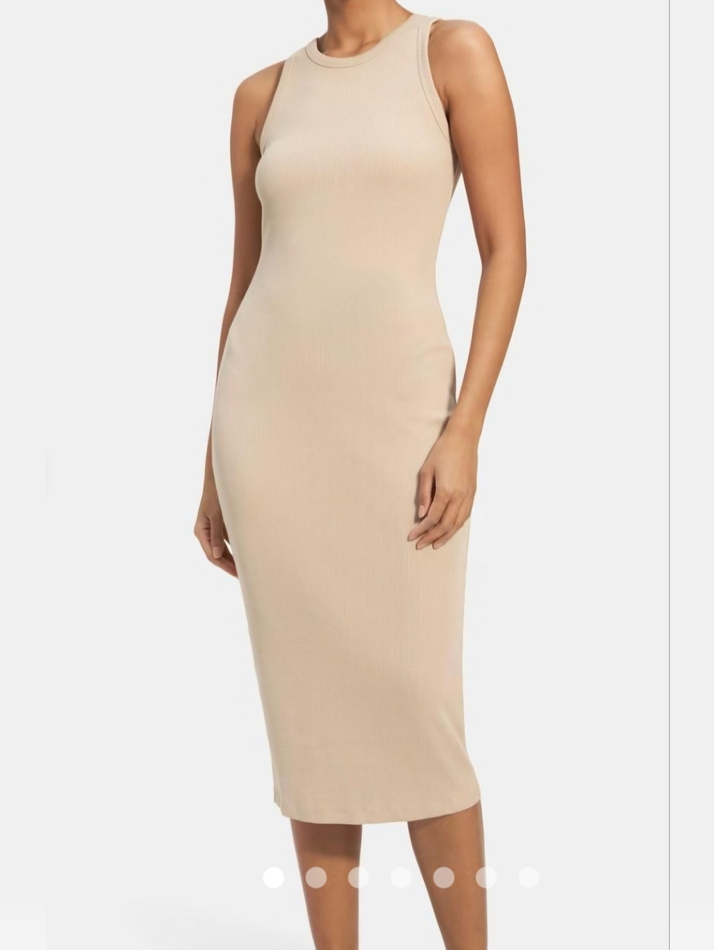 ⭐️HOST PICK⭐️Theory Racer Tank Dress In Sand Modal - XS